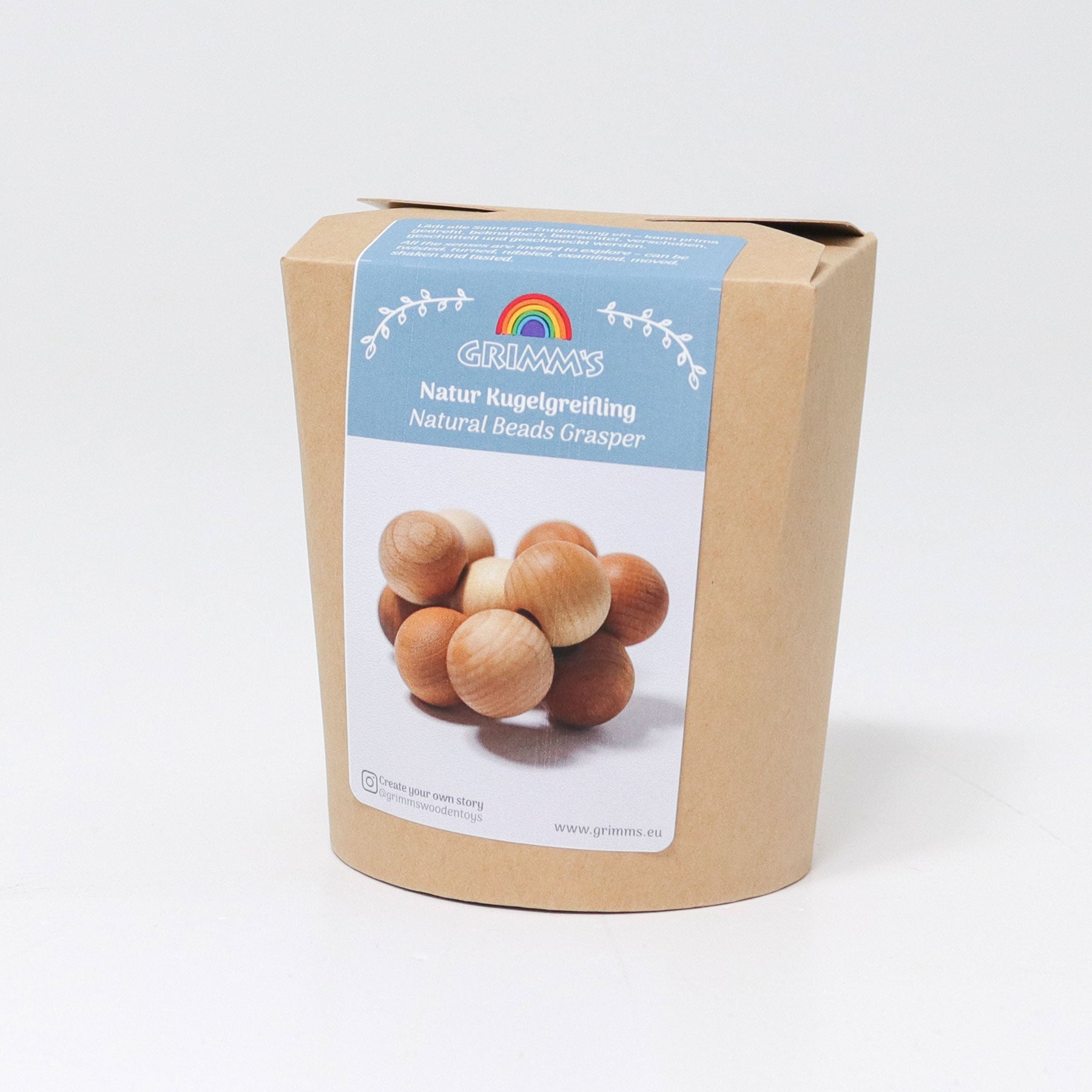 Grijpspeeltje naturelkralen