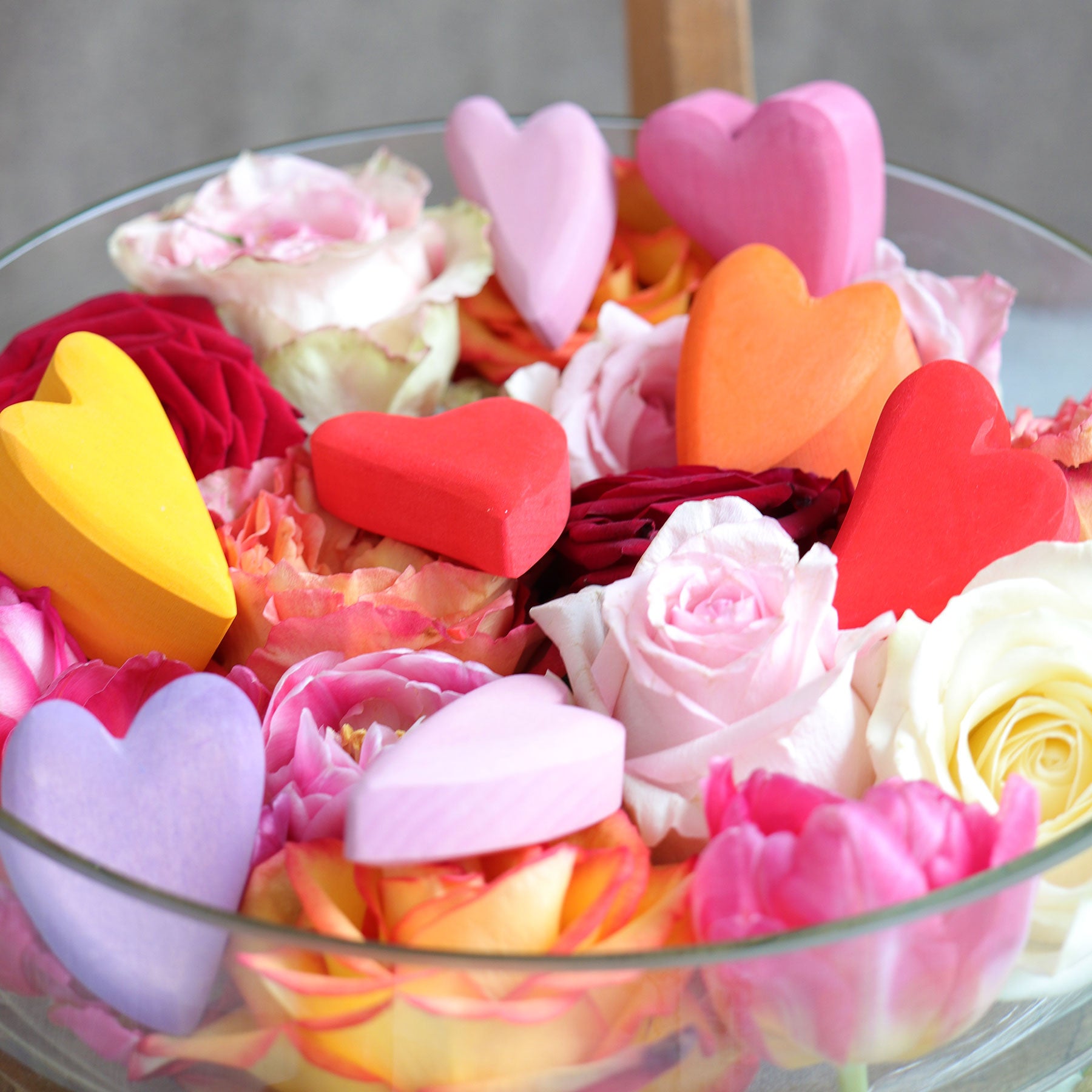 Blokkenset harten - rood