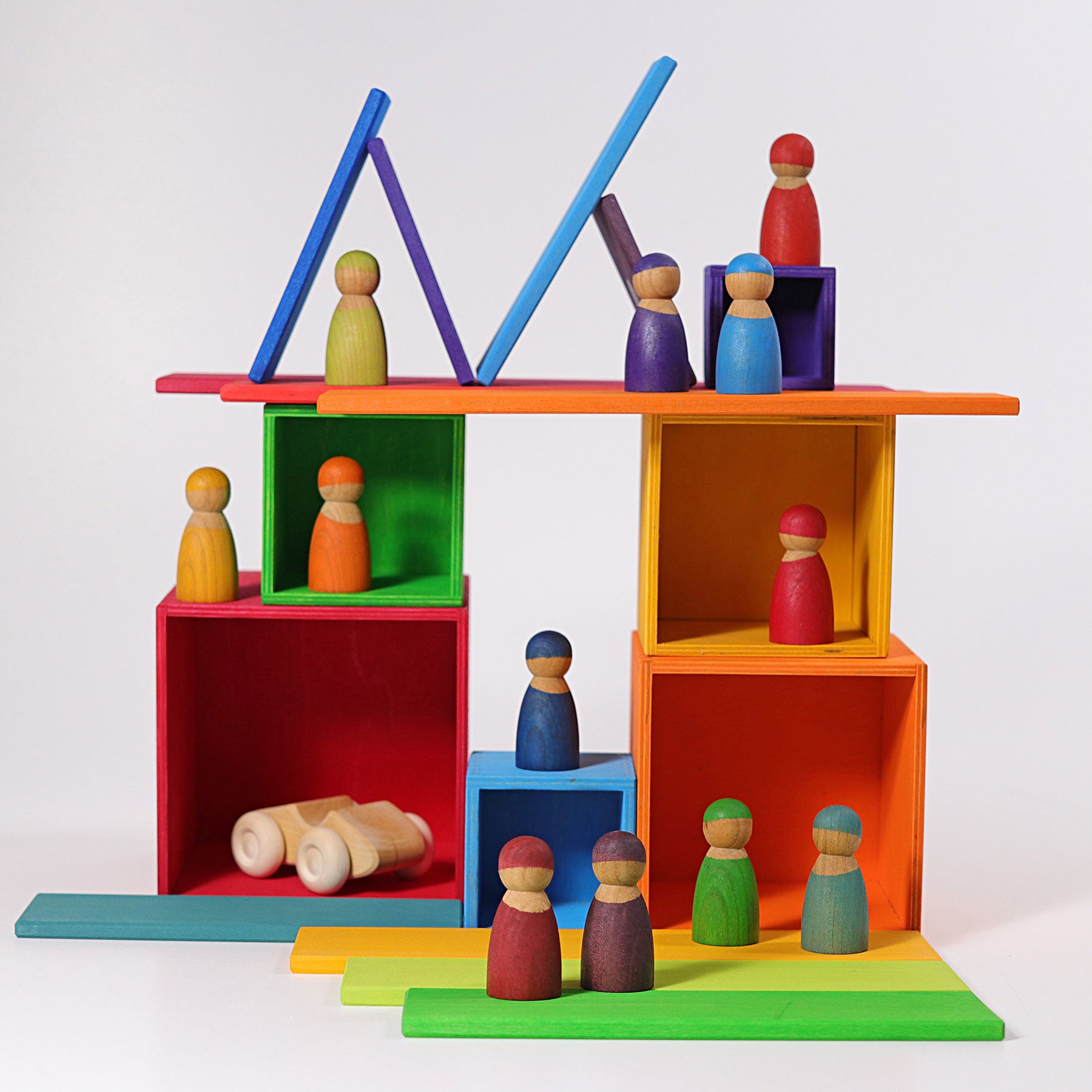 Stapelkisten regenboog