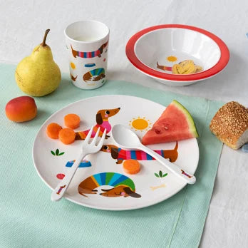 5-delig Kinderservies - Sausage Dog