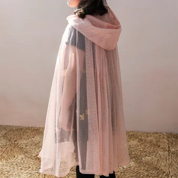 Glitter Cape - Light Pink