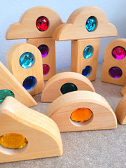 Sprookjesset glitterblokken - 12-delig