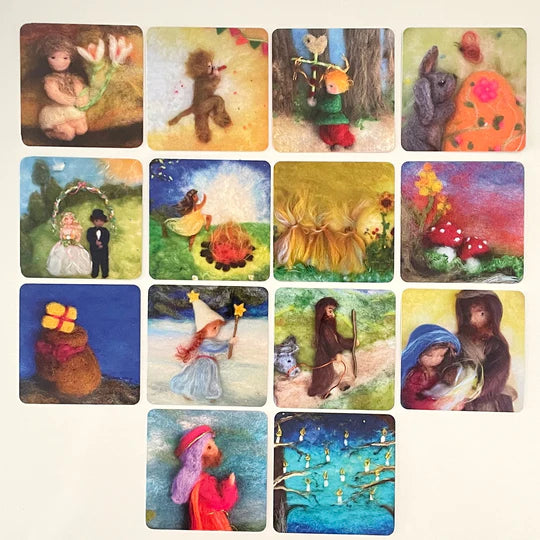 Jaarring kaartjes set: jaarfeesten een jaar rond