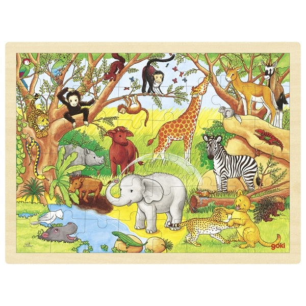 Legpuzzel - Dieren in Afrika