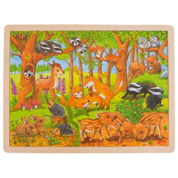 Legpuzzel - Jonge dieren in het bos