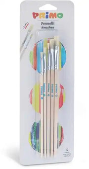 5 kwasten plat - ponyhaar