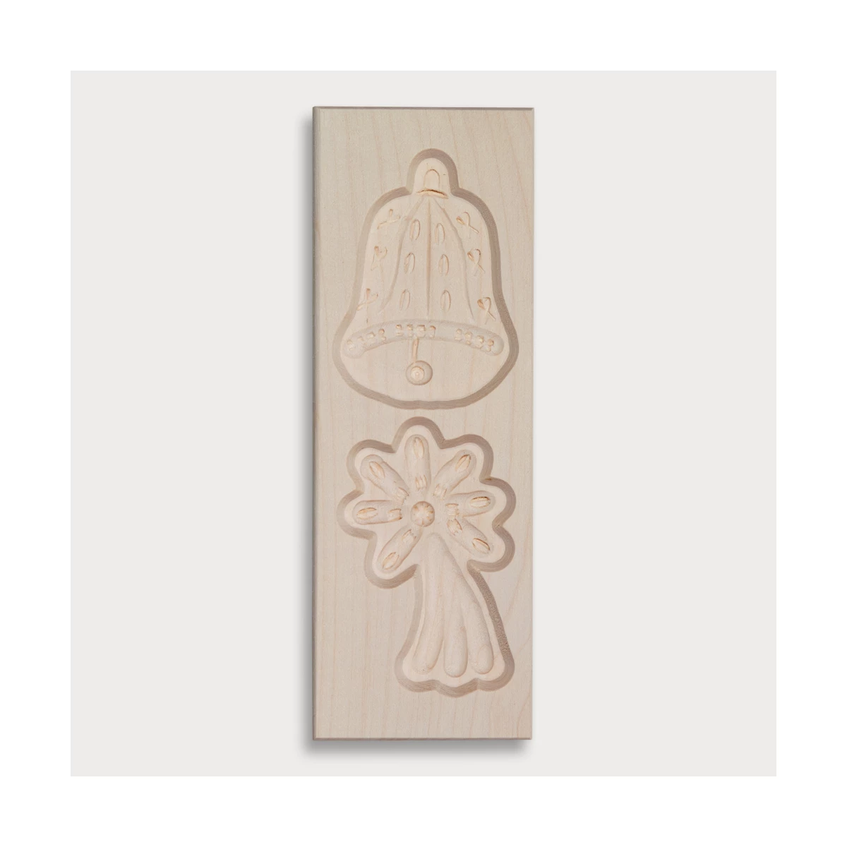 Houten vorm Bel en Vallende ster