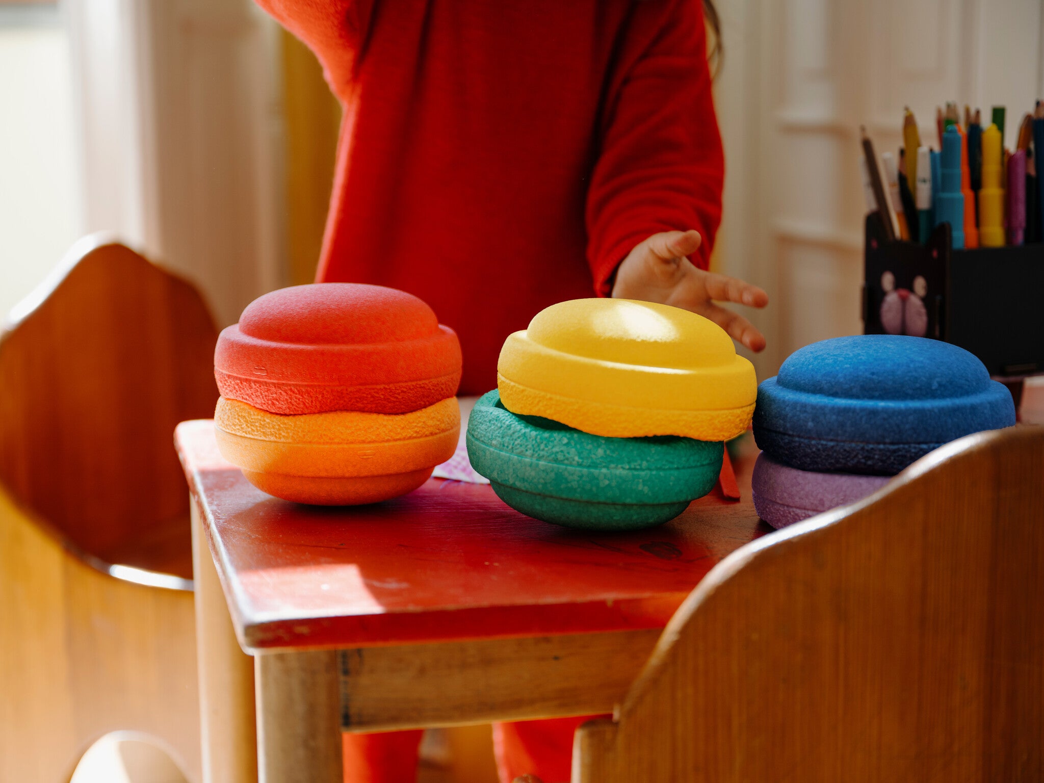 Stapelstein Original Mini |Rainbow Classic | Set van 6