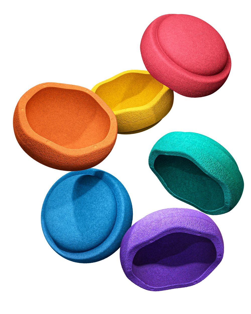 Stapelstein Original Mini |Rainbow Classic | Set van 6