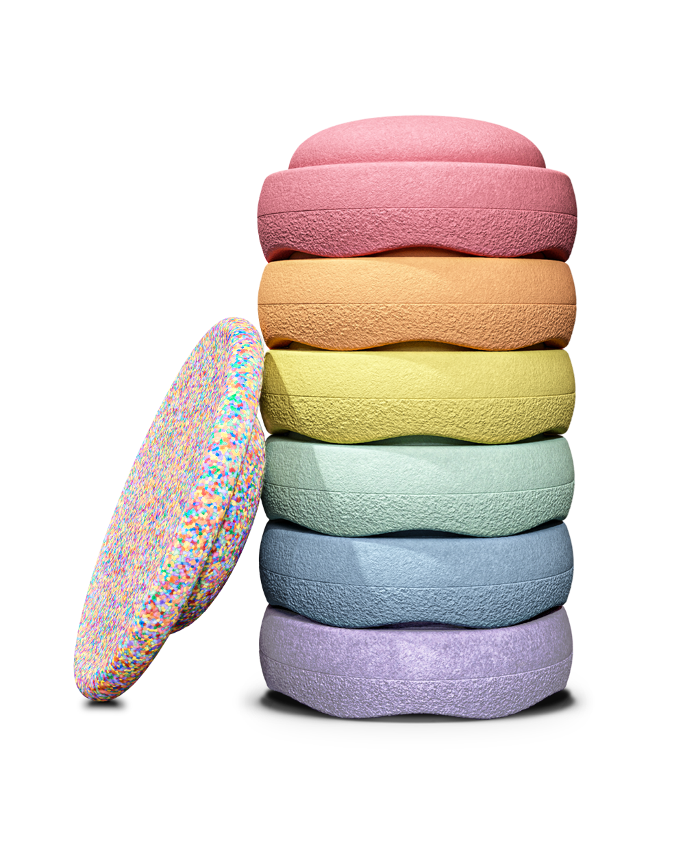 Stapelstein SUPER CONFETTI | Set Pastel| 6+1