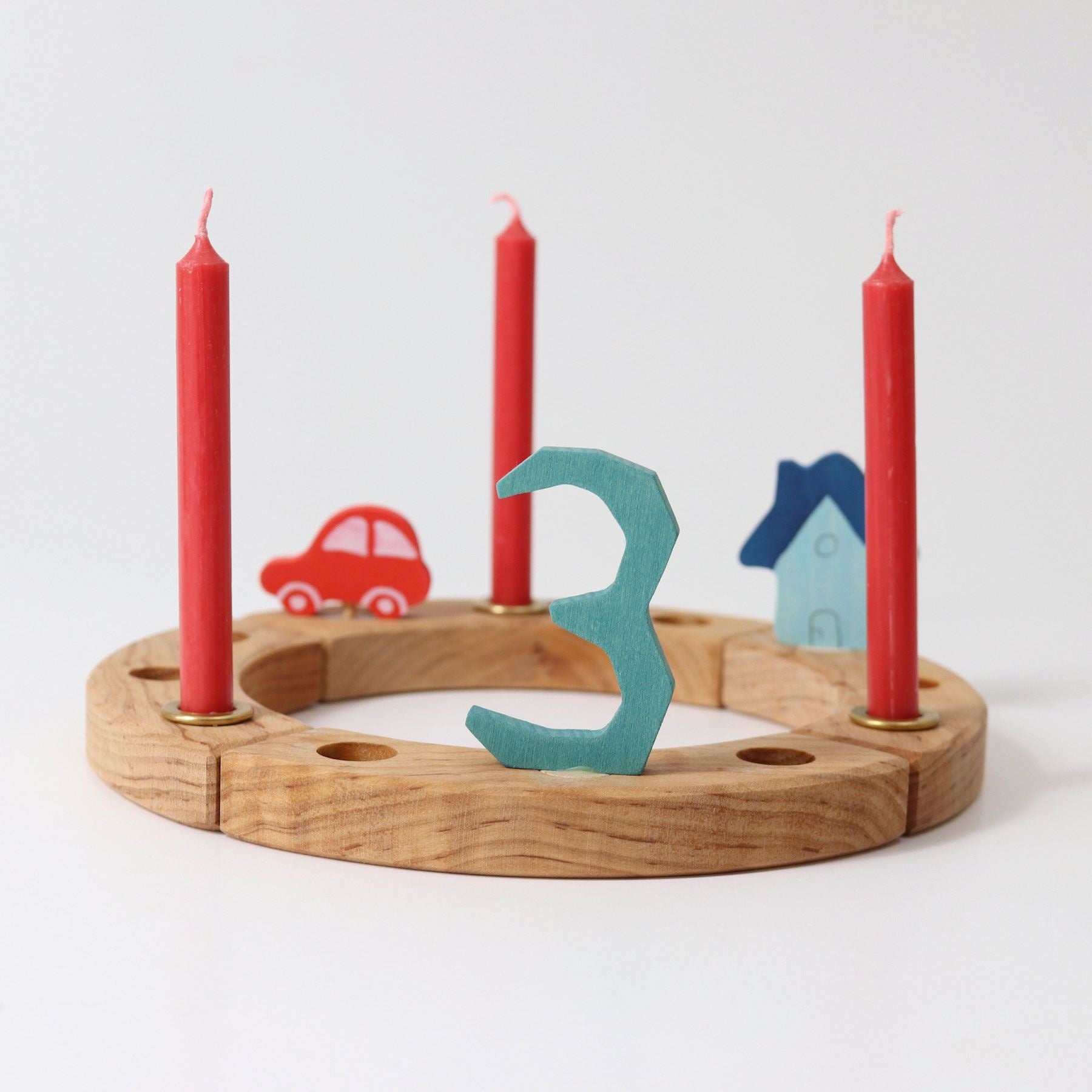 Bijenwaskaars (10%) rood (12 stuks)