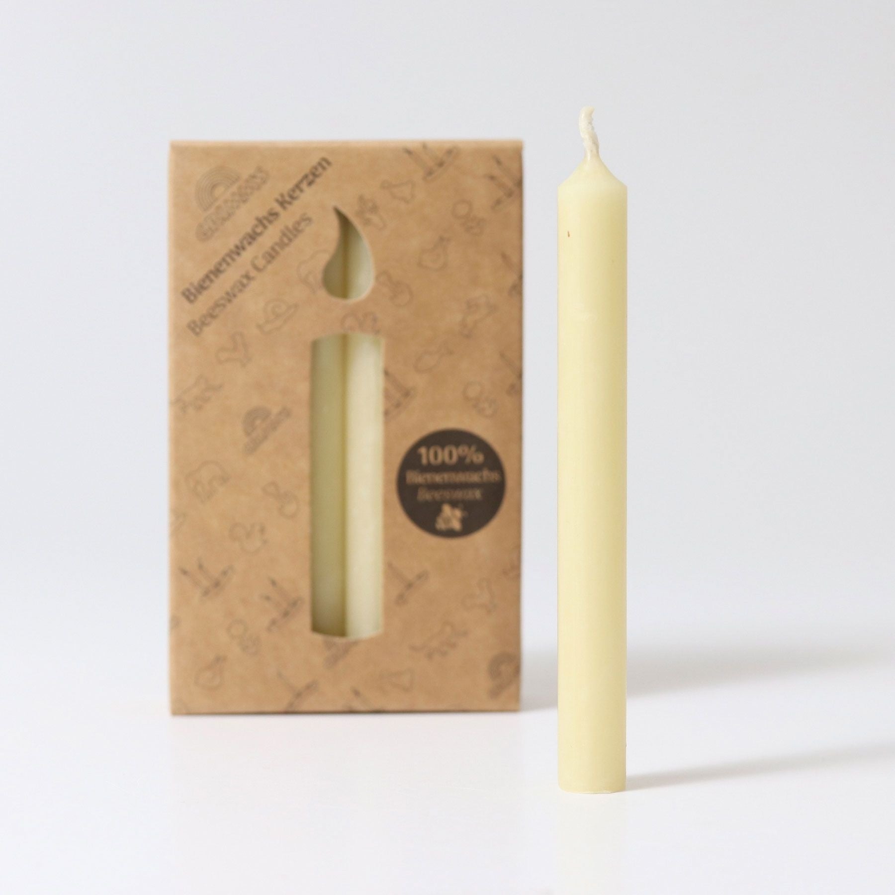 Bijenwaskaars (100%) crème (12 stuks)
