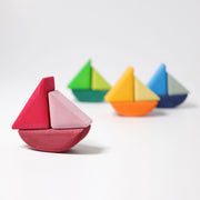 Schommelbootjes set van 4