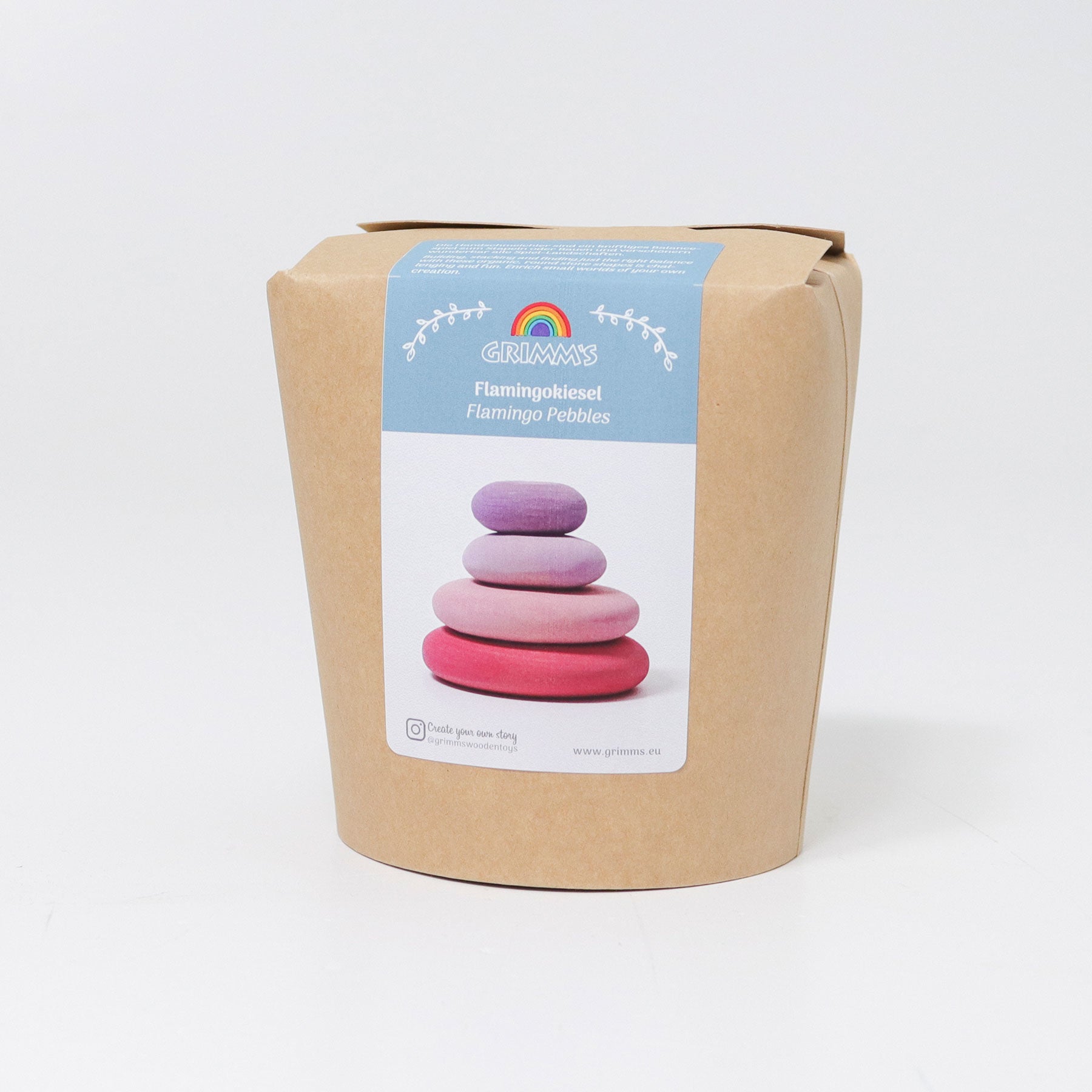 Houten stenen Flamingo