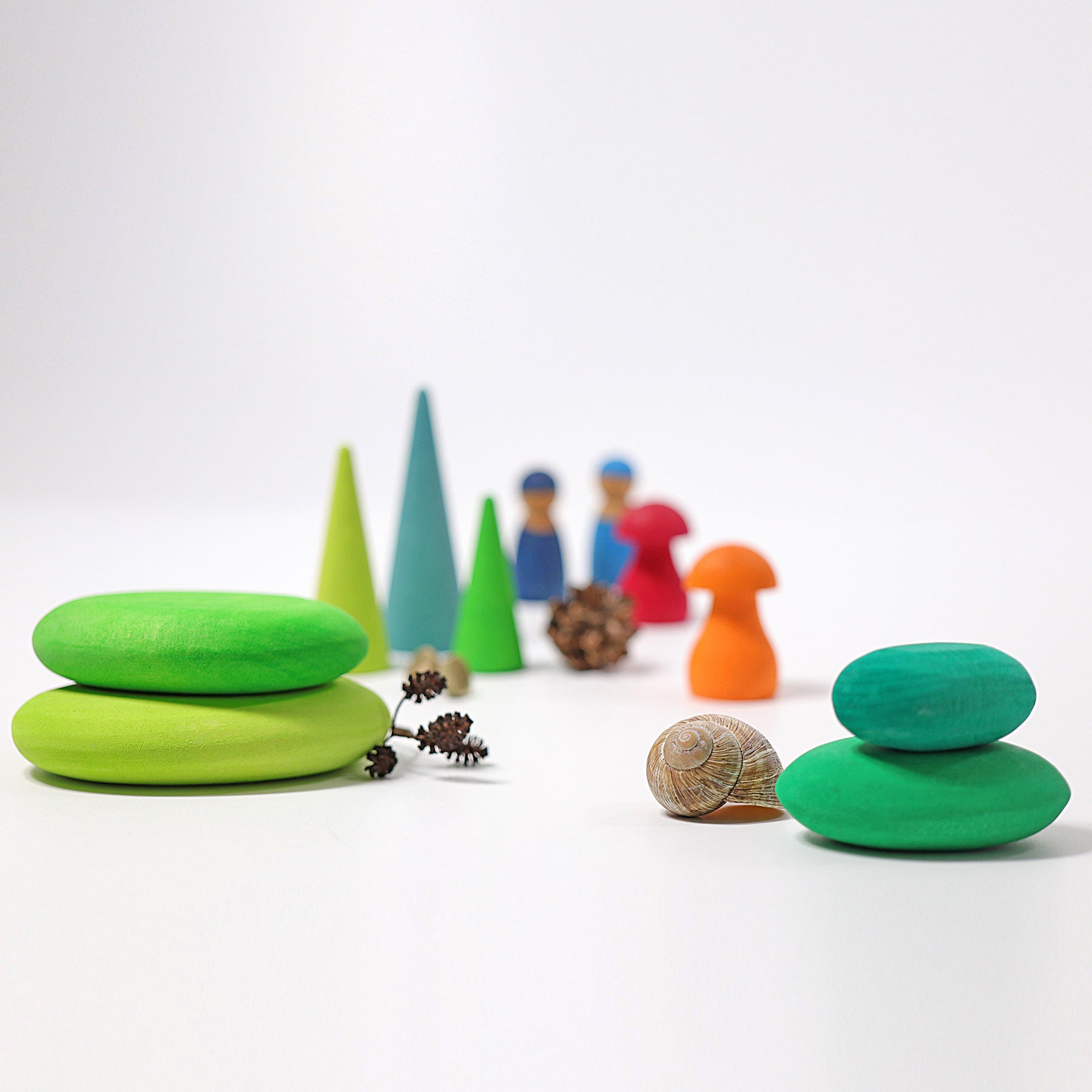 Houten stenen Mos