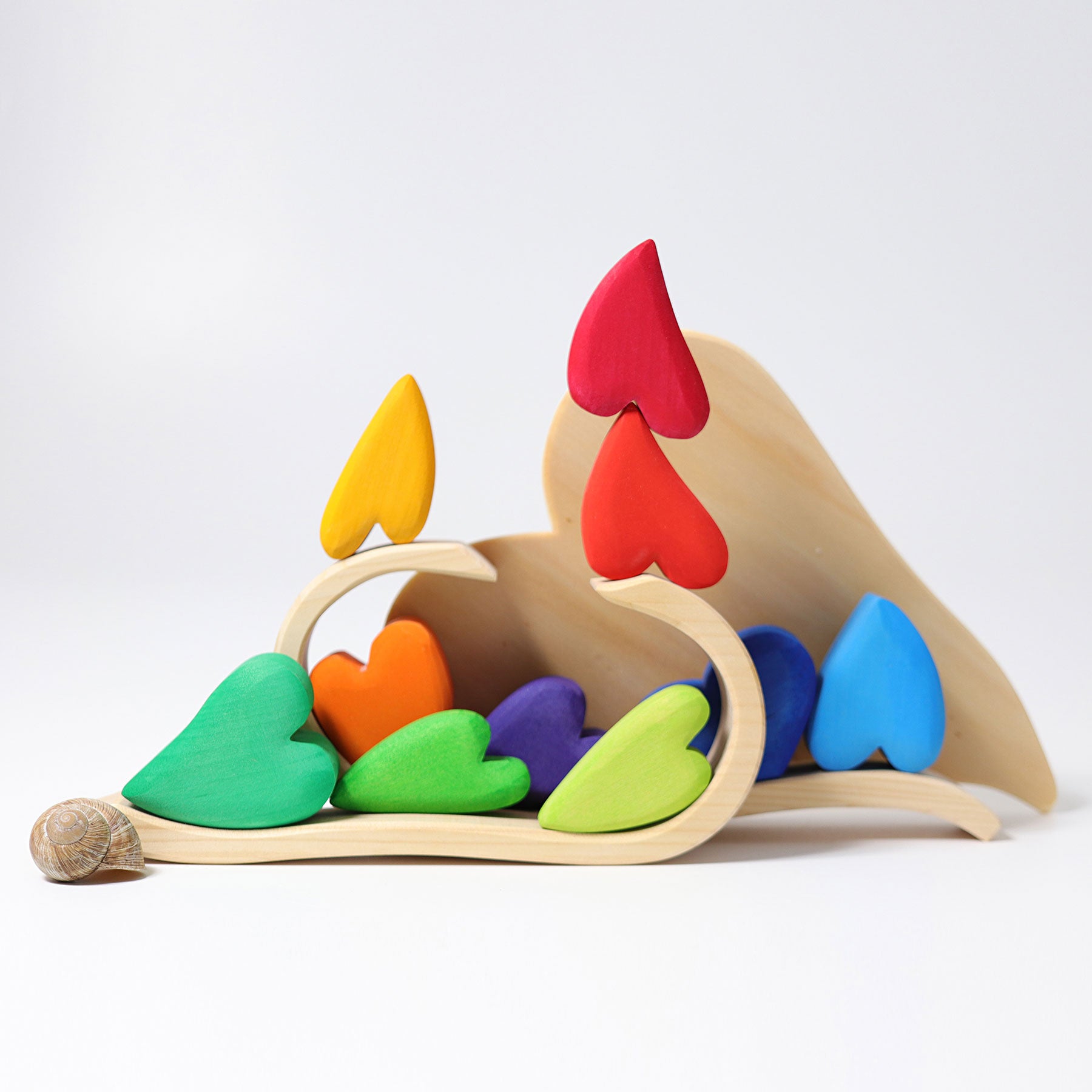 Blokkenset harten - regenboog