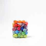 60 houten kralen, 20 mm