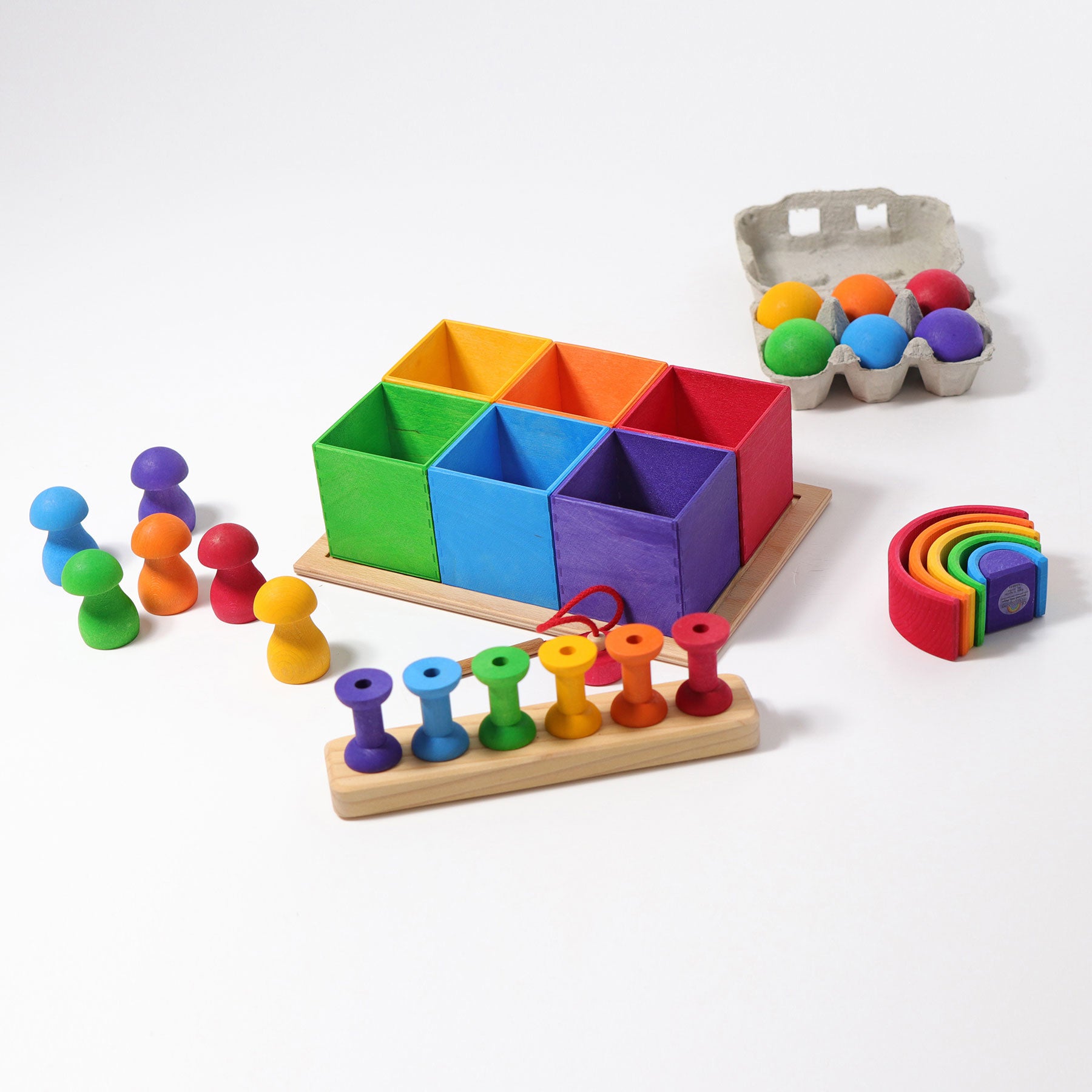 Sorteerbakjes, 6 stuks