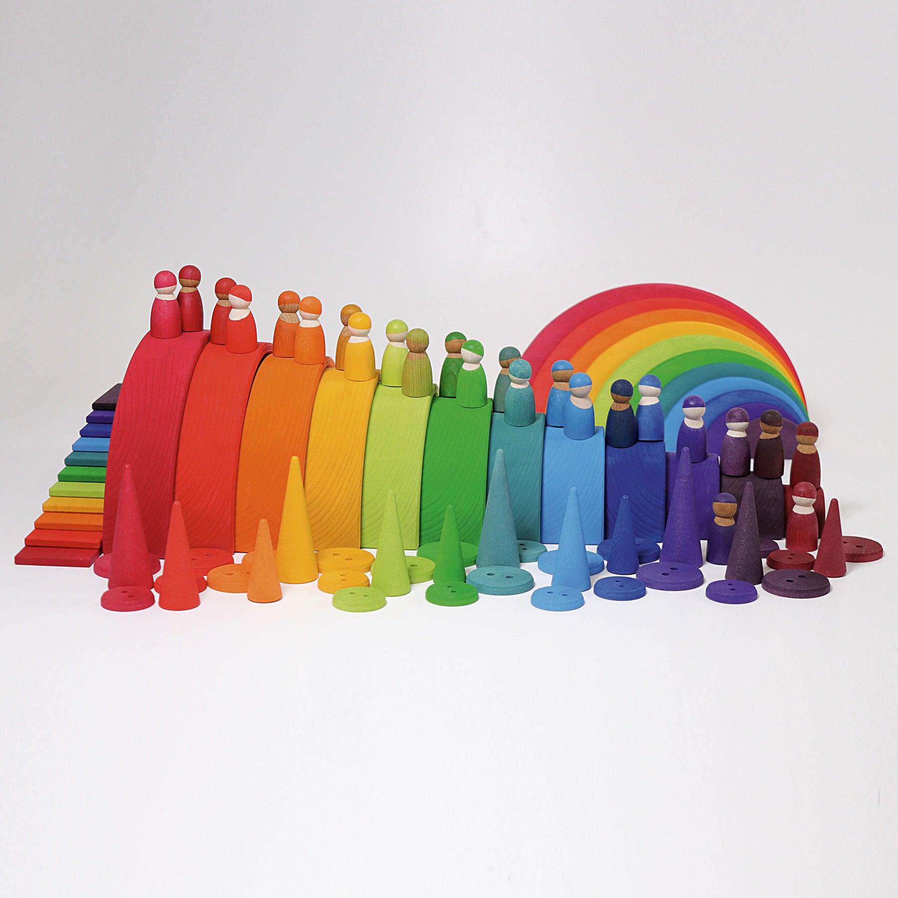 Bouwplankjes regenboog