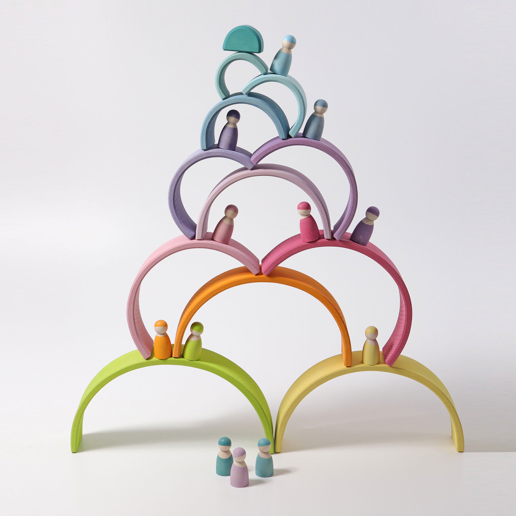 Grote regenboog pastel