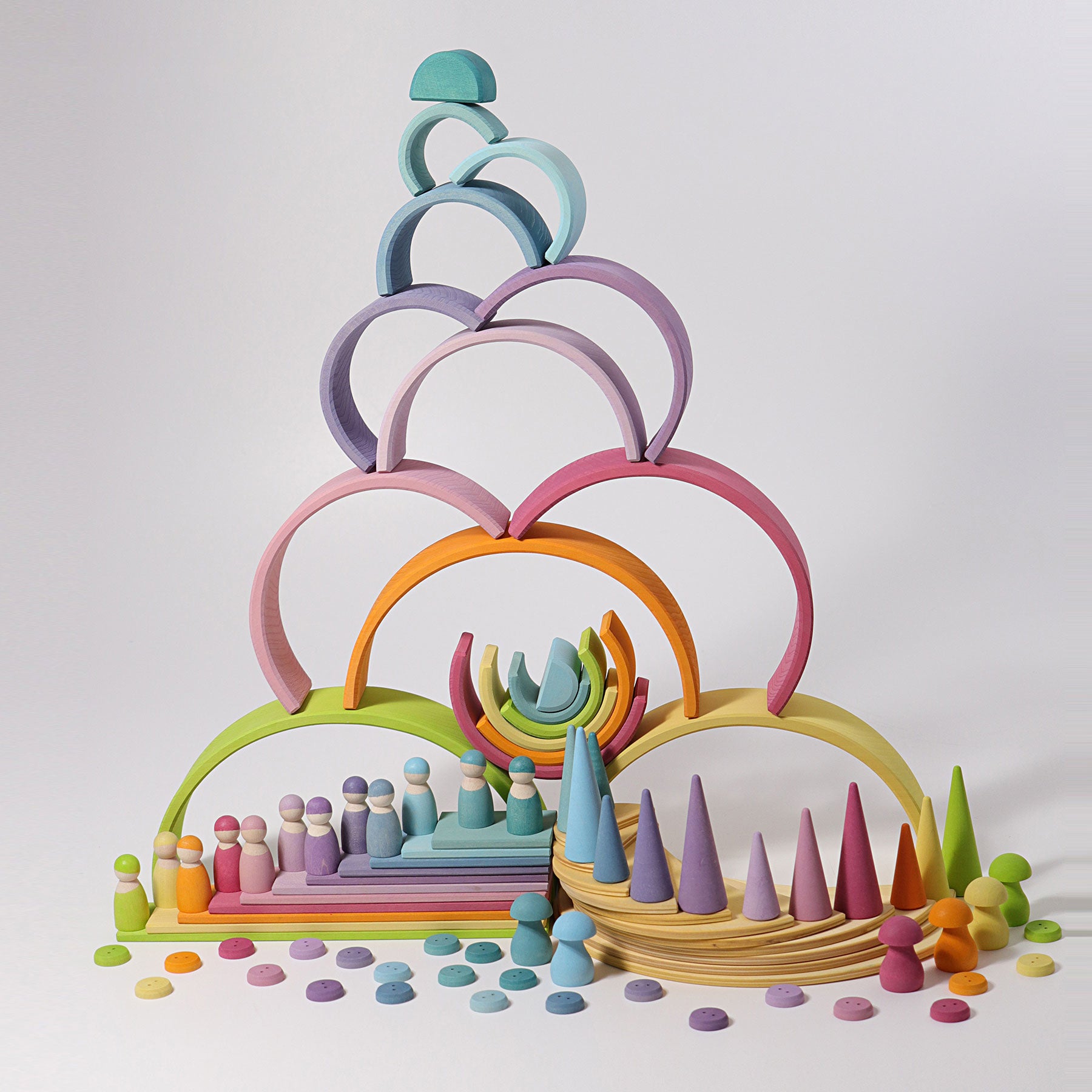 Grote regenboog pastel