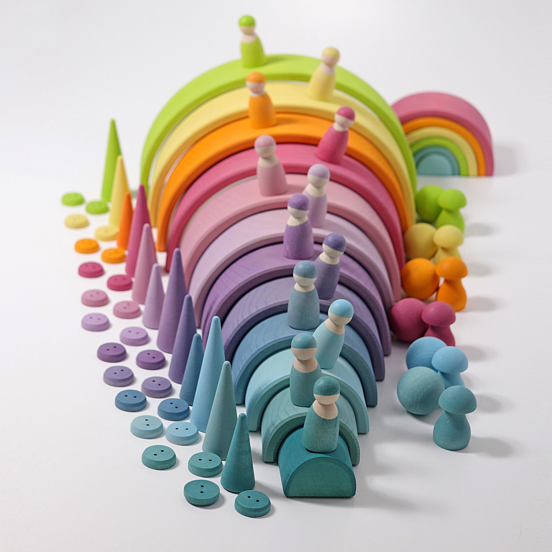 Grote regenboog pastel