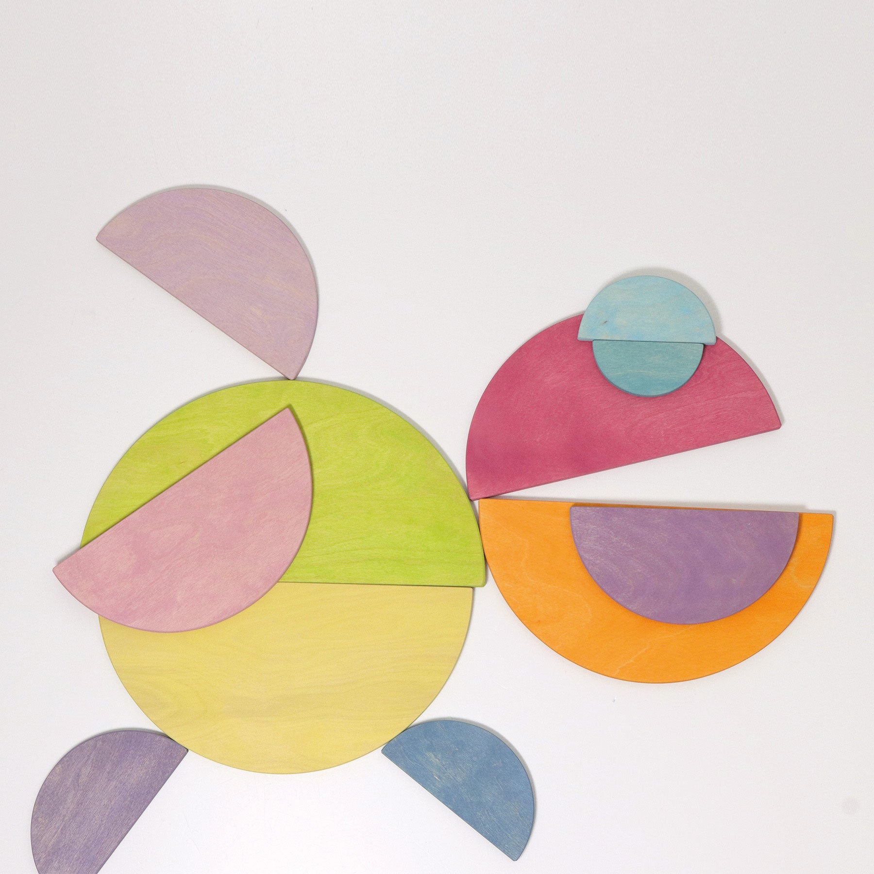 Halve cirkels pastel