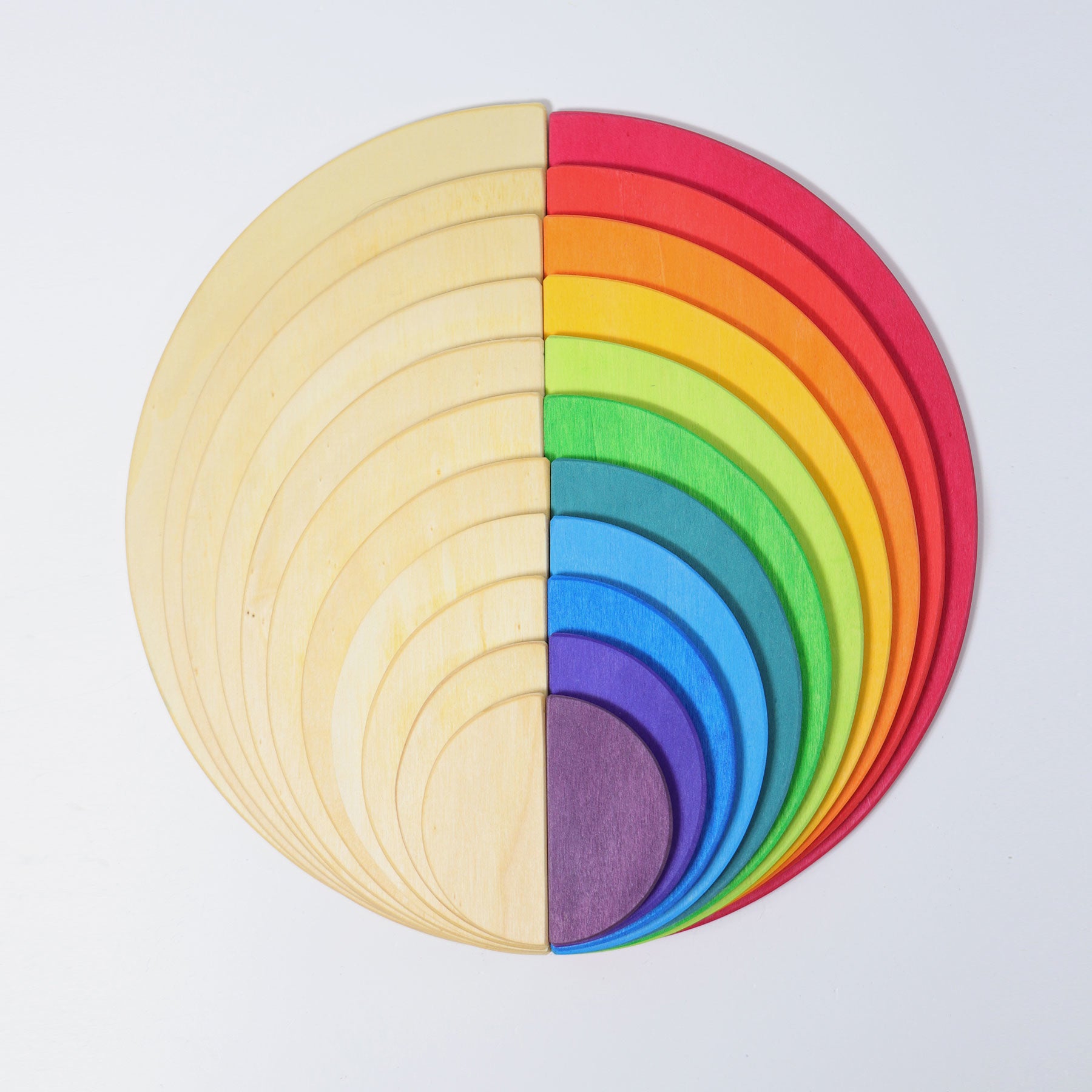 Halve cirkels regenboog