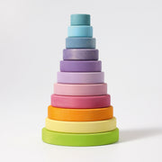 Stapeltoren regenboog pastel