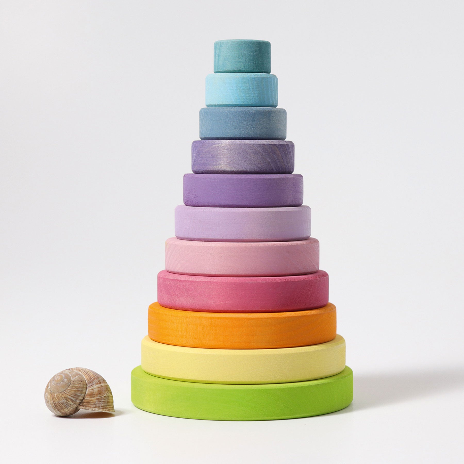 Stapeltoren regenboog pastel