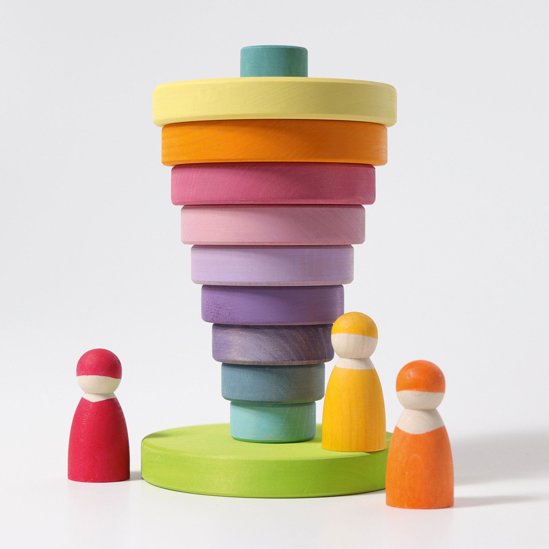 Stapeltoren regenboog pastel