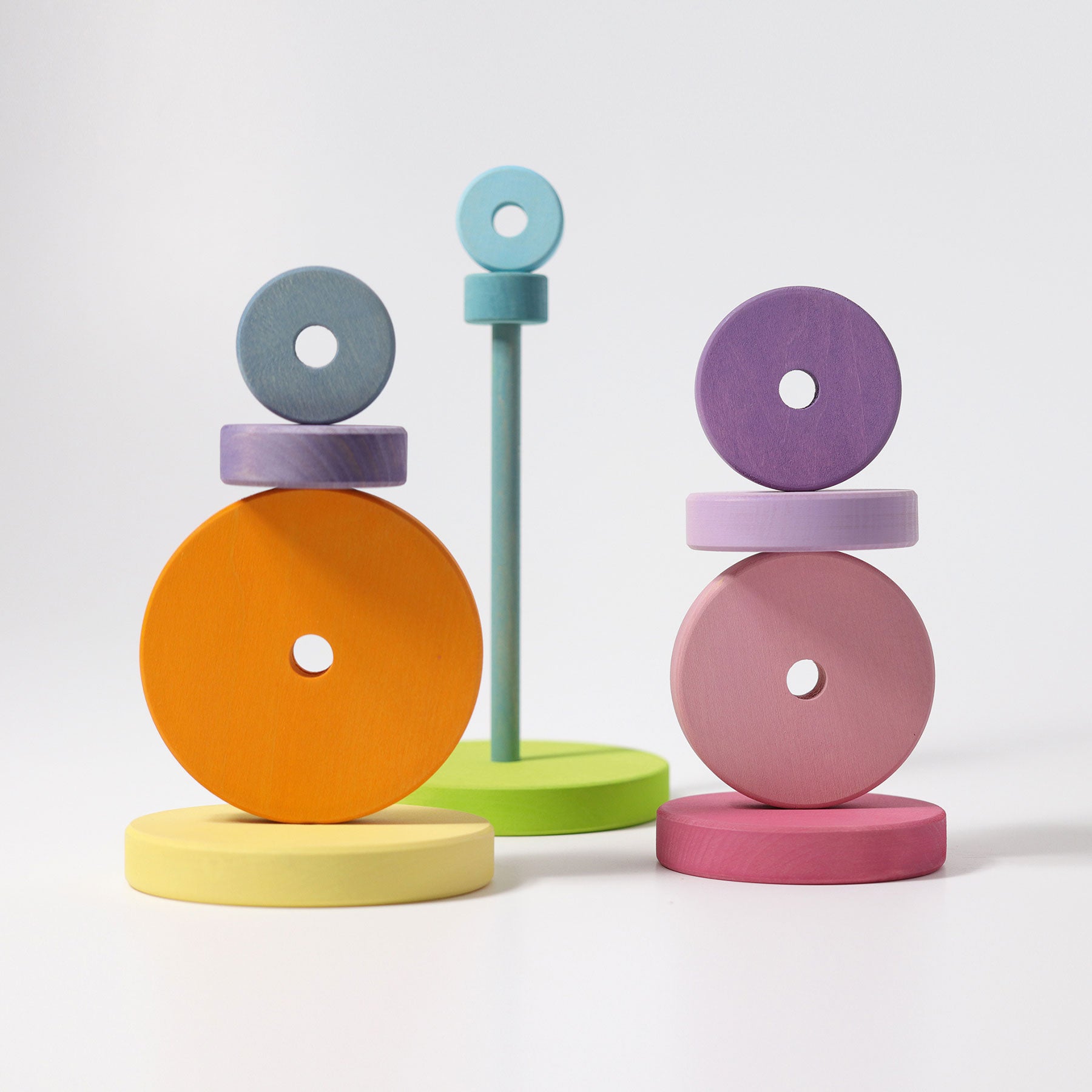 Stapeltoren regenboog pastel