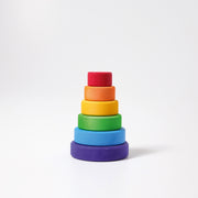 Kleine stapeltoren regenboog