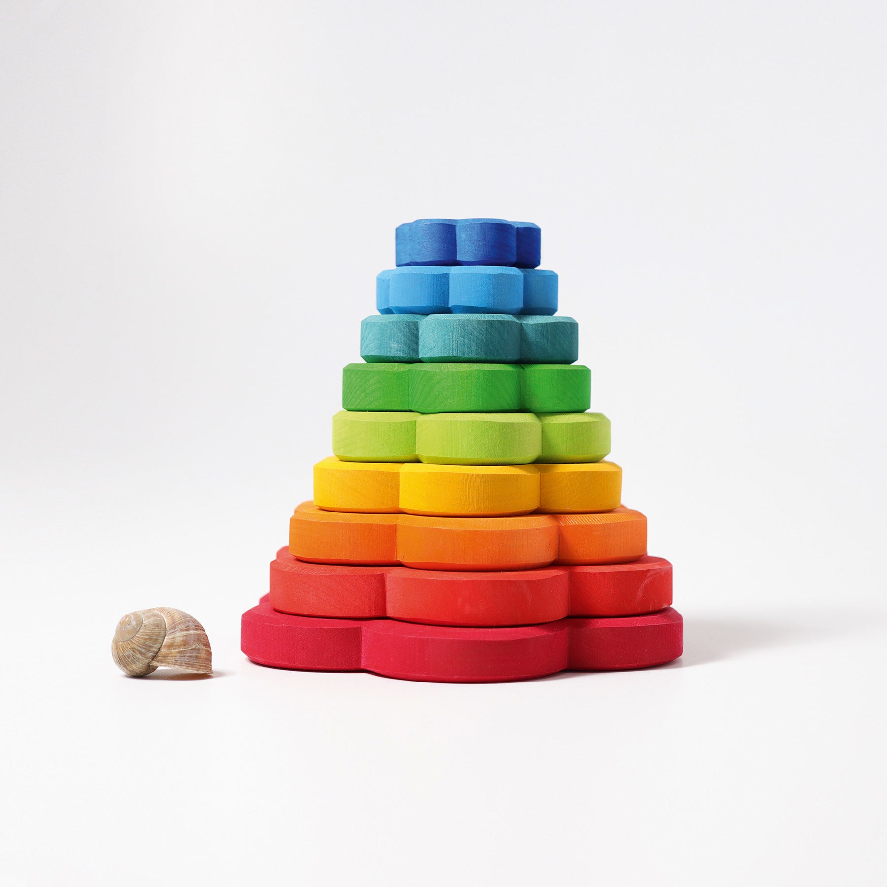 Stapeltoren regenboog bloem