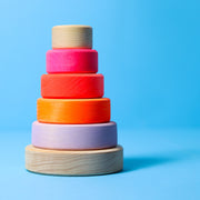 Kleine stapeltoren - NEON Pink