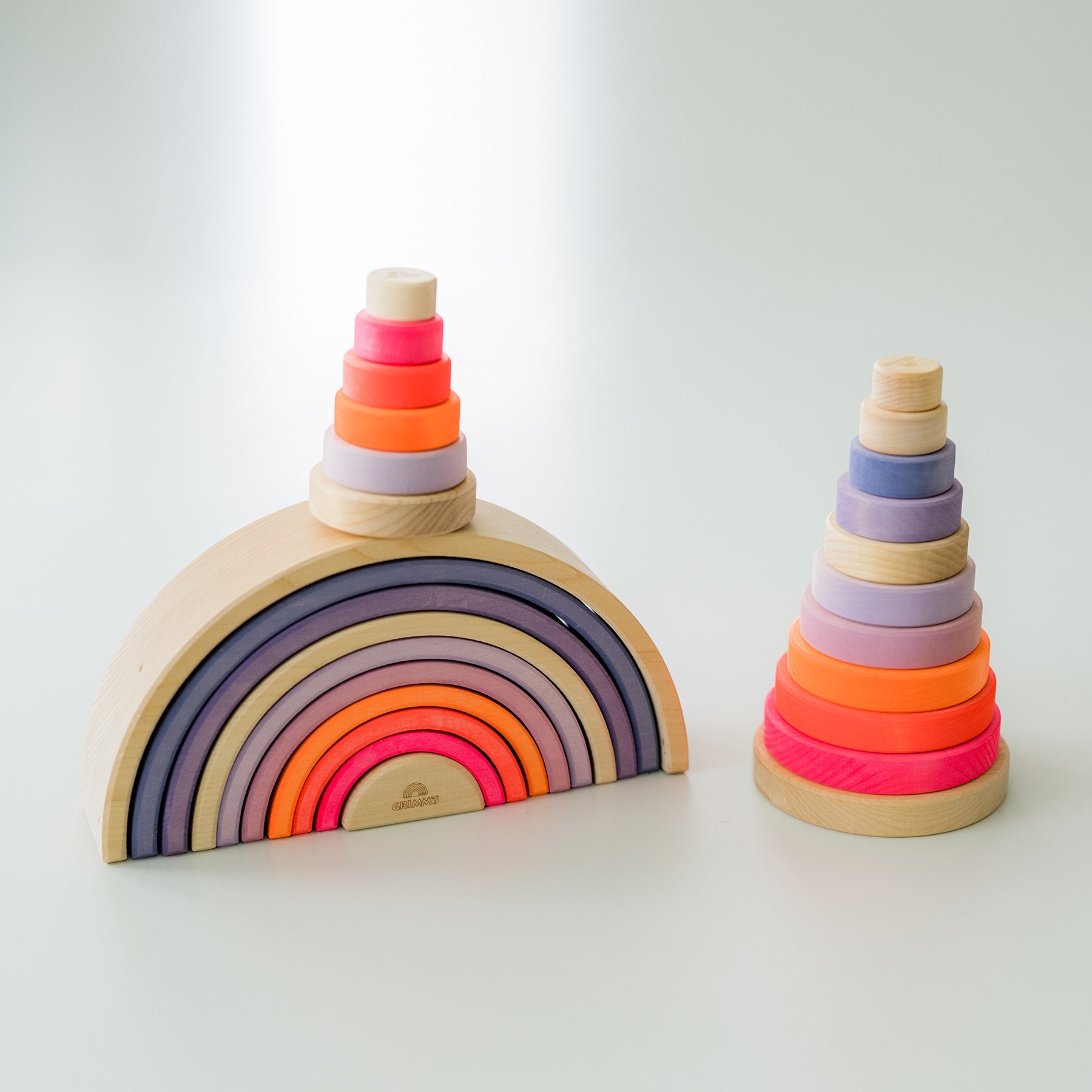 Kleine stapeltoren - NEON Pink