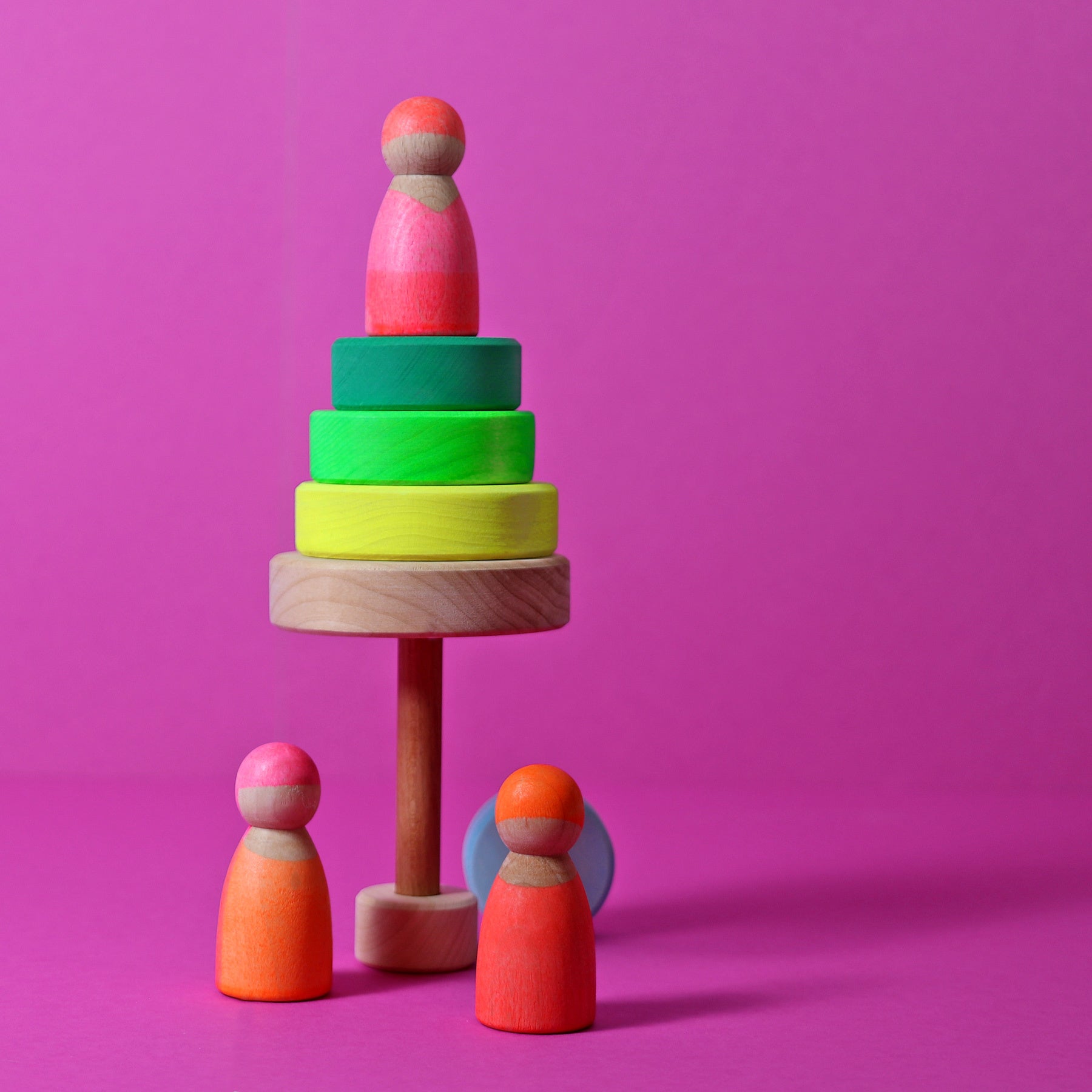 Kleine Stapeltoren - NEON Green