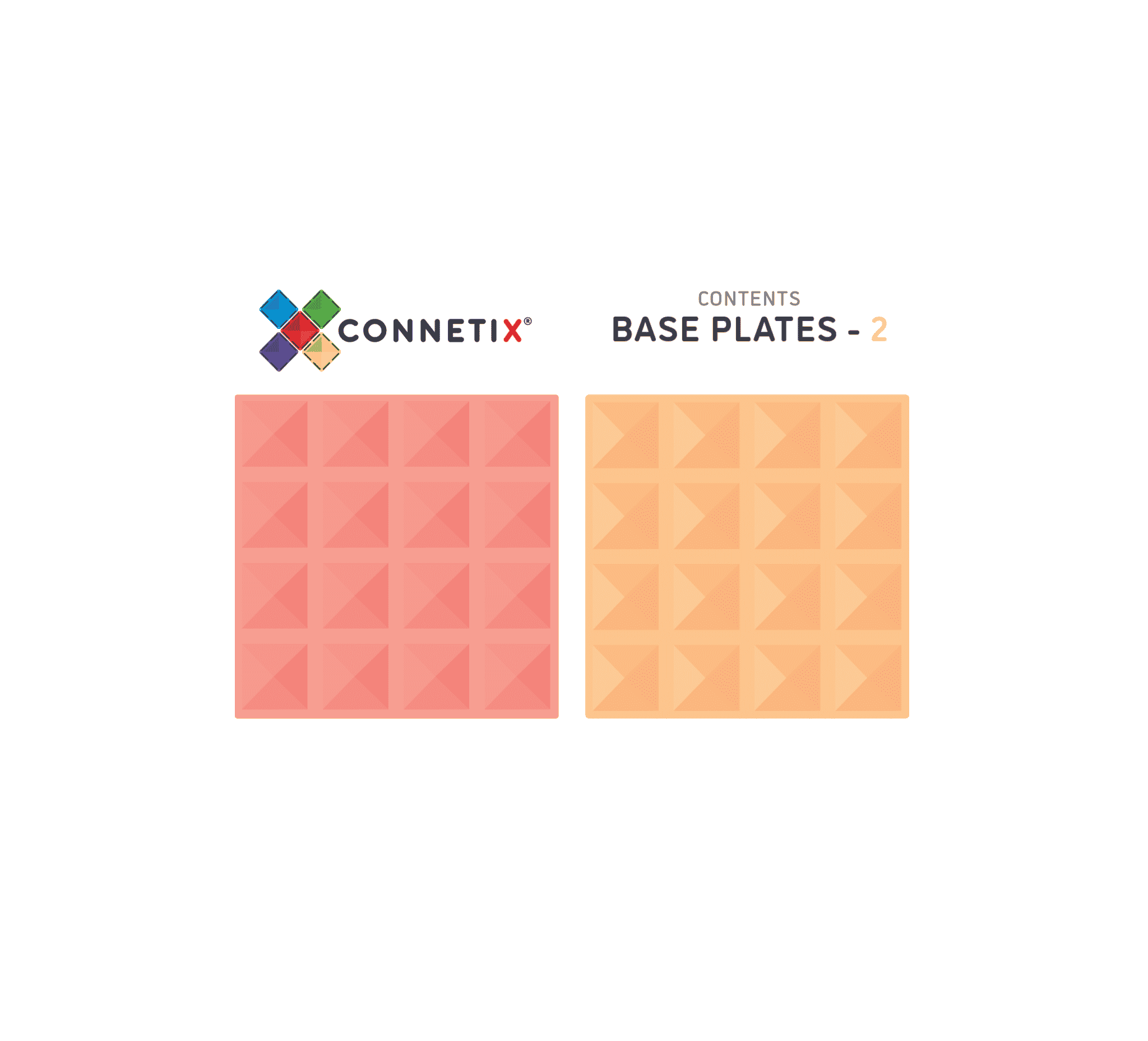 Pastel Base Plate Pack Lemon & Peach - 2 delig