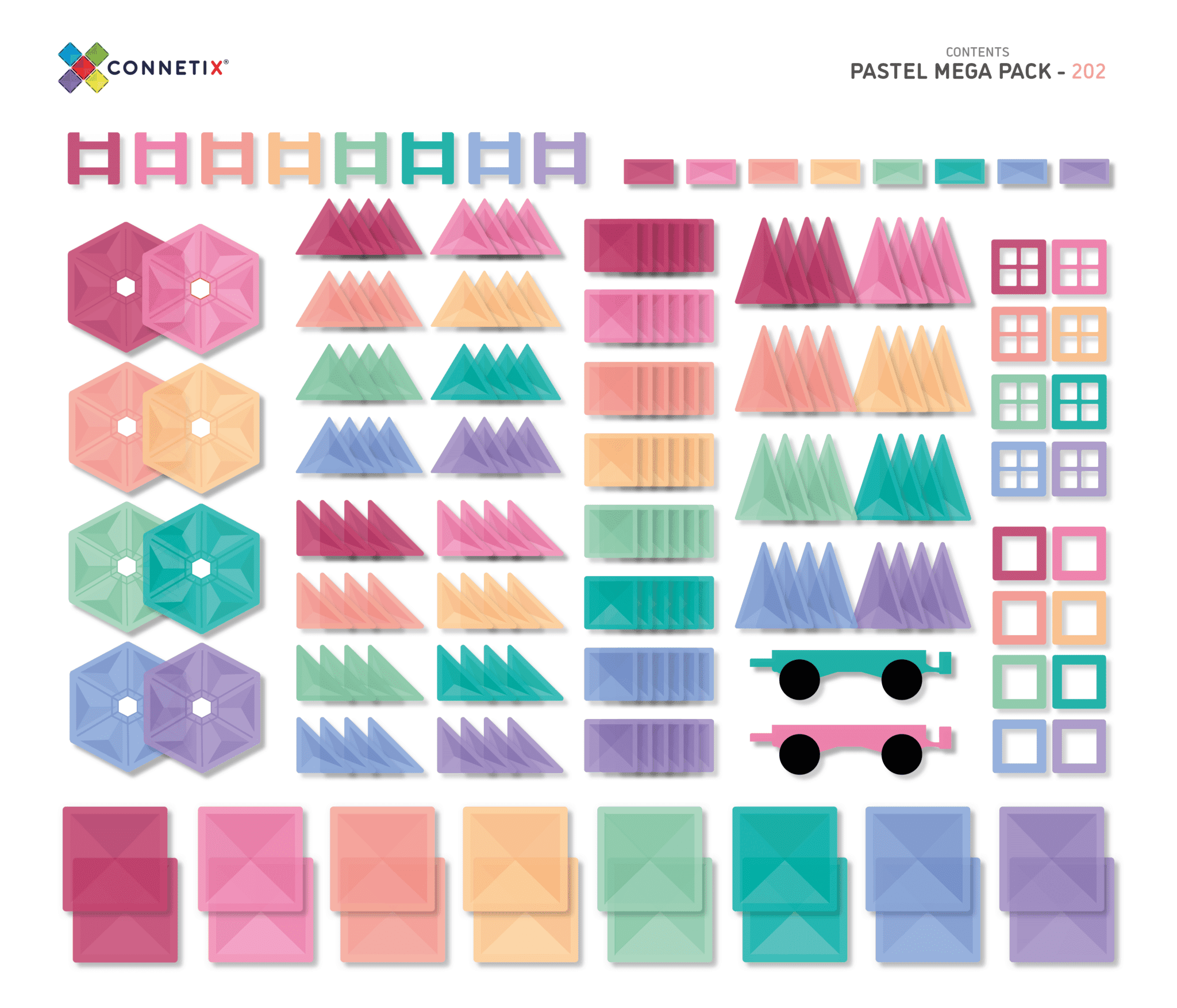 Pastel Mega Pack - 202 delig