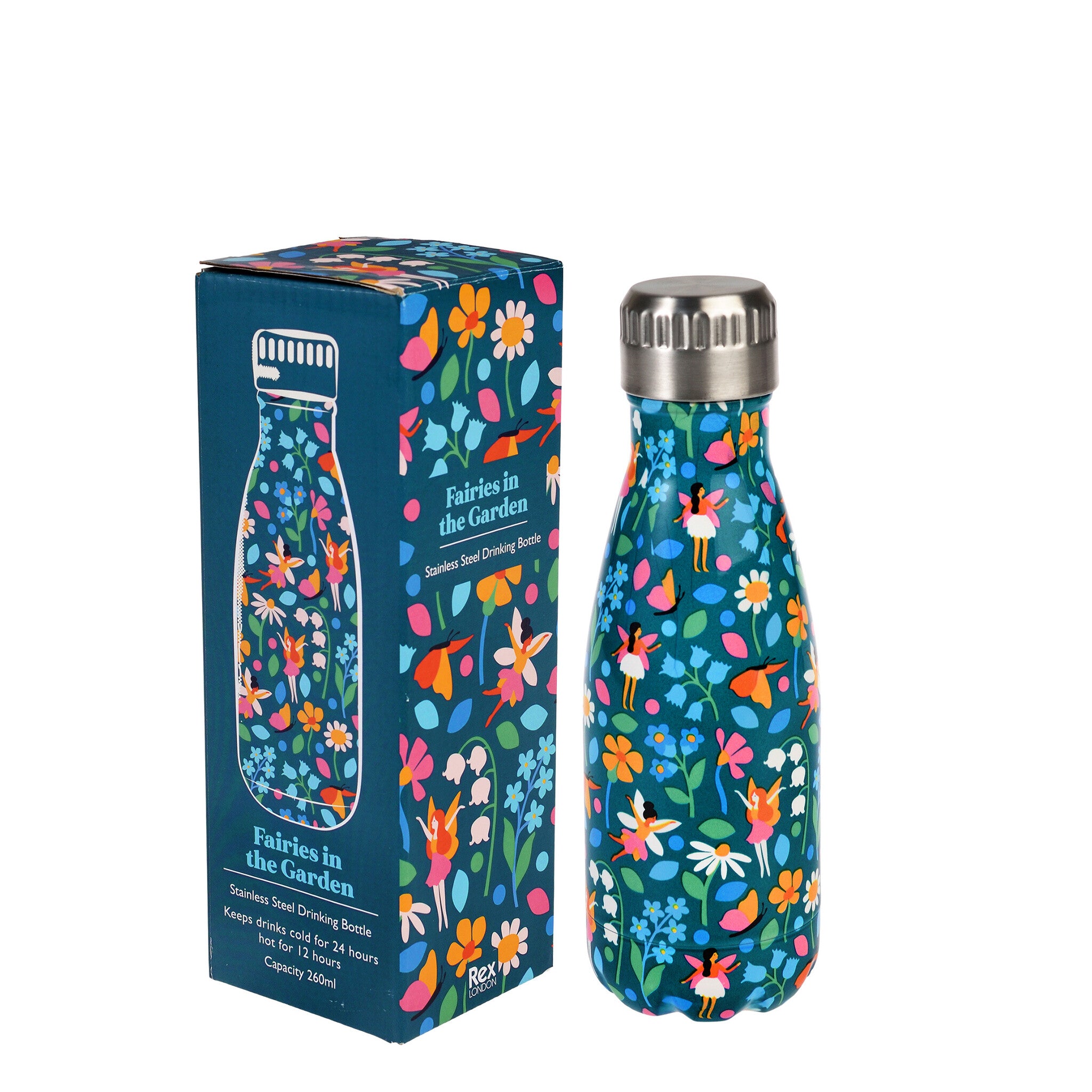 RVS Drinkfles 260ml - Fairies in the Garden