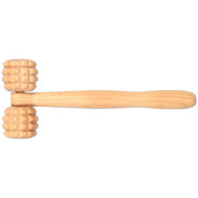 Houten massage roller met handvat 23,5cm