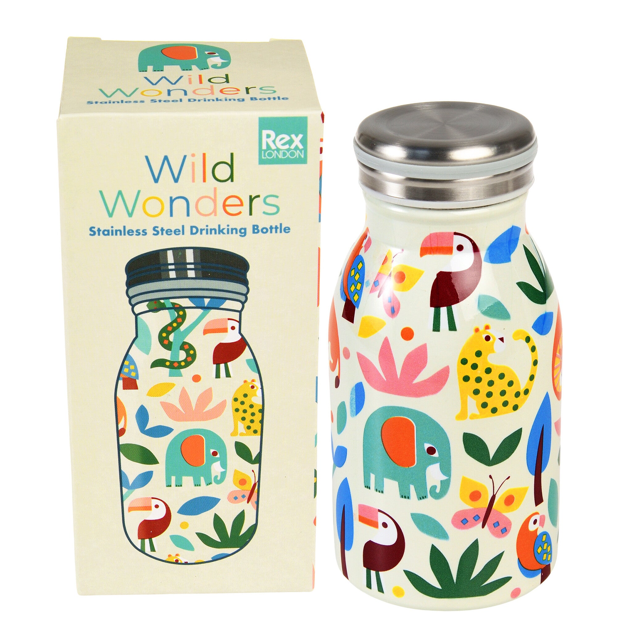 RVS Drinkfles 250ml - Wild Wonder