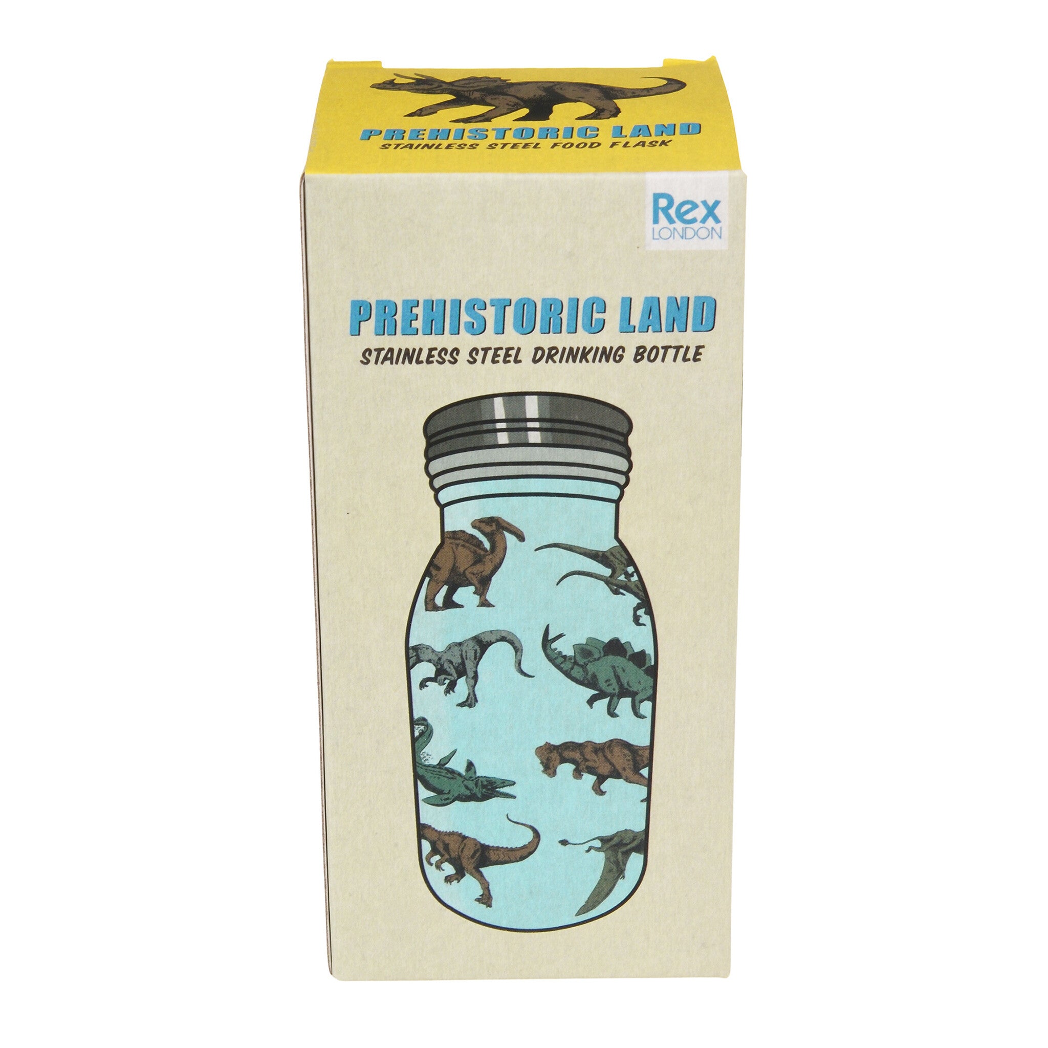 RVS Drinkfles 250ml - Prehistoric Land