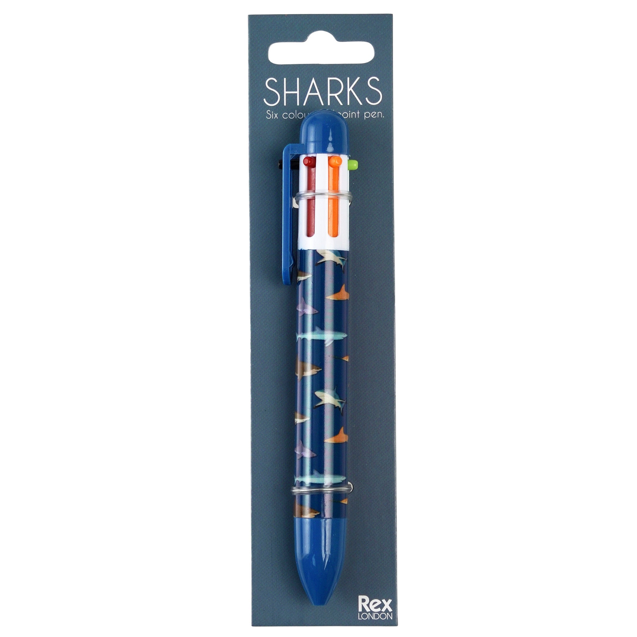 6-in-1 kleurenpen - Sharks