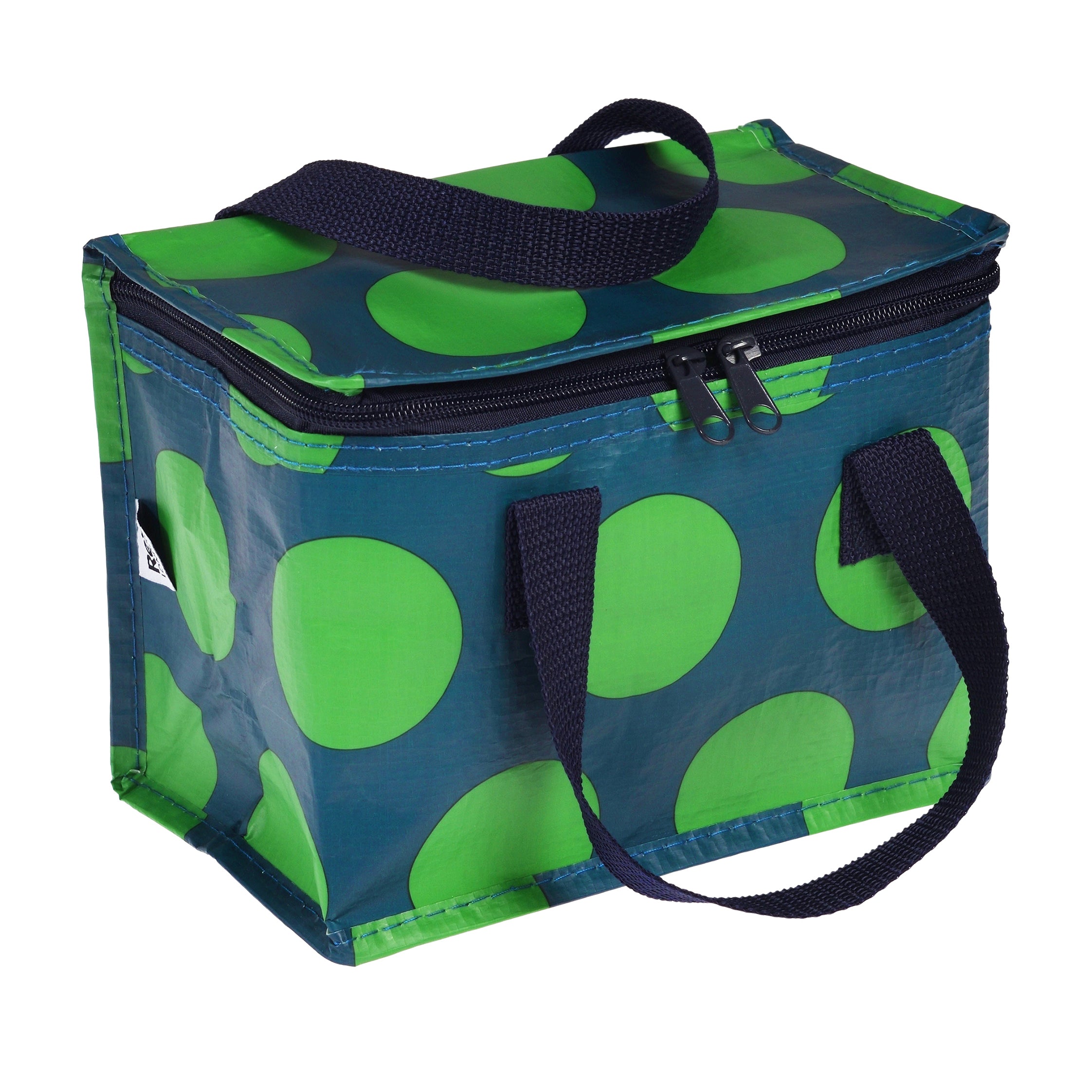 Lunchtas/koeltas - Green on blue spotlight