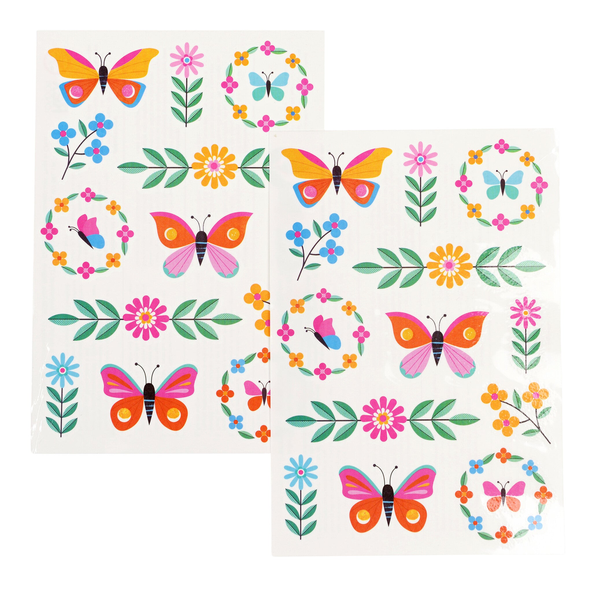 Kindertatoeages - Floral Flutter