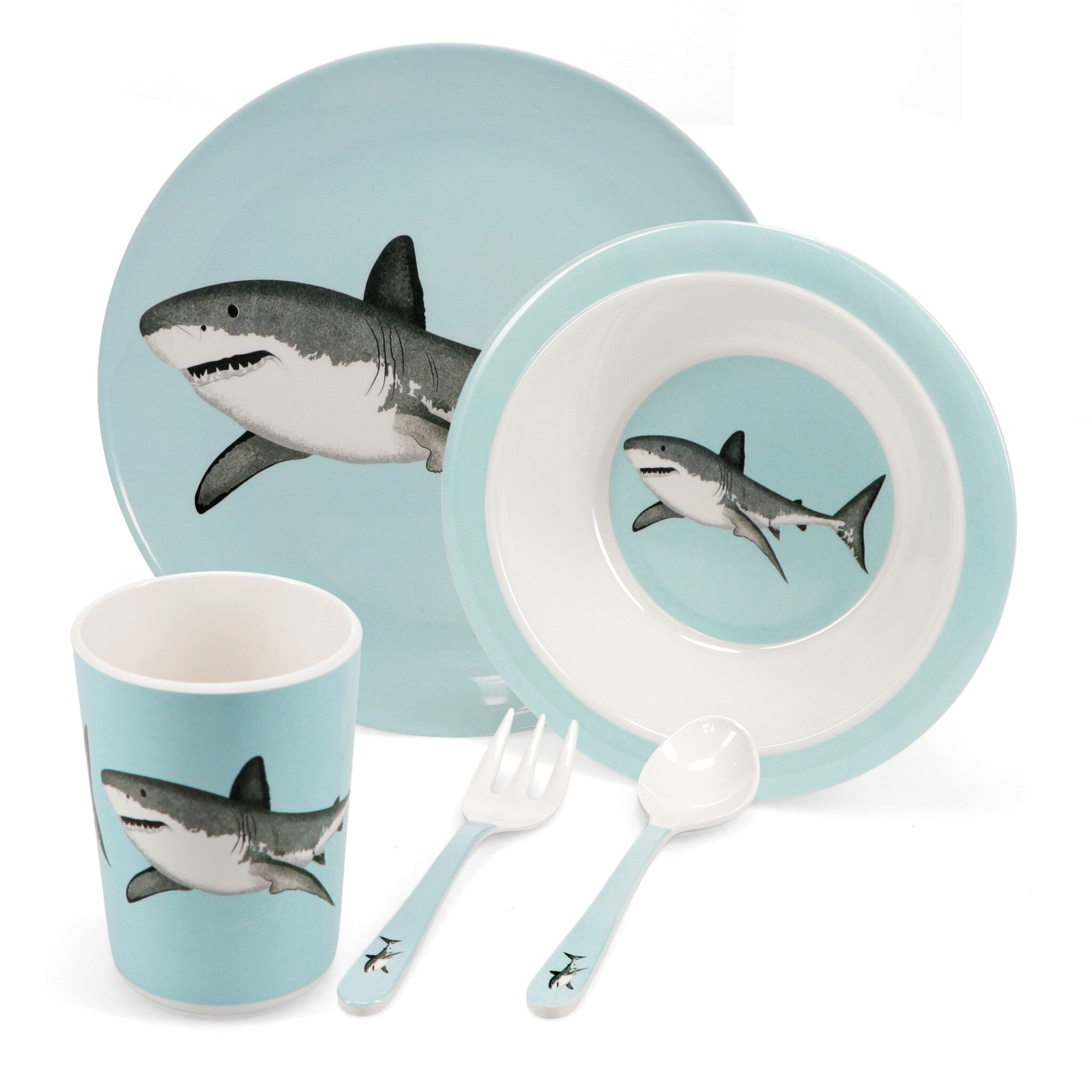 5-delig Kinderservies - Sharks
