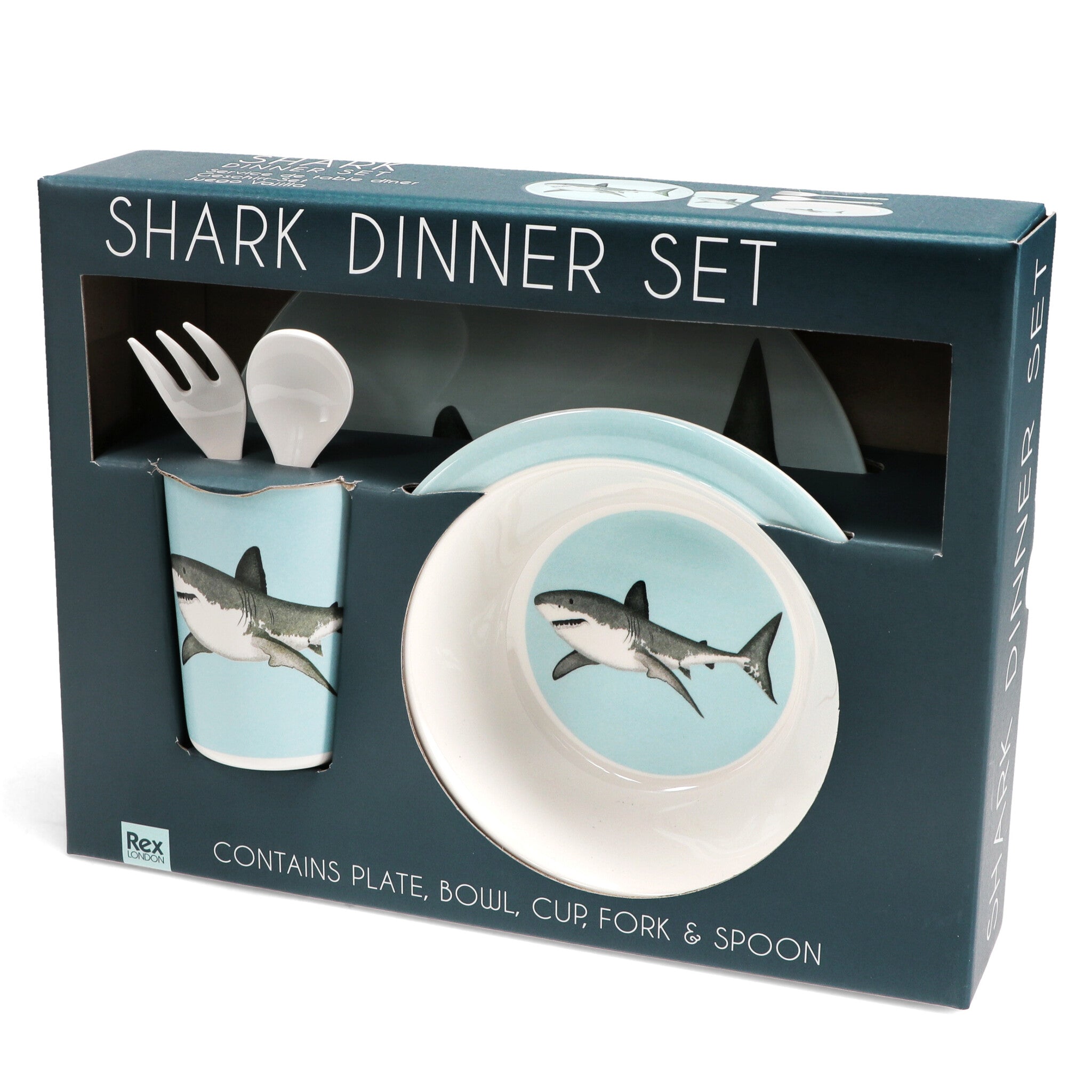 5-delig Kinderservies - Sharks