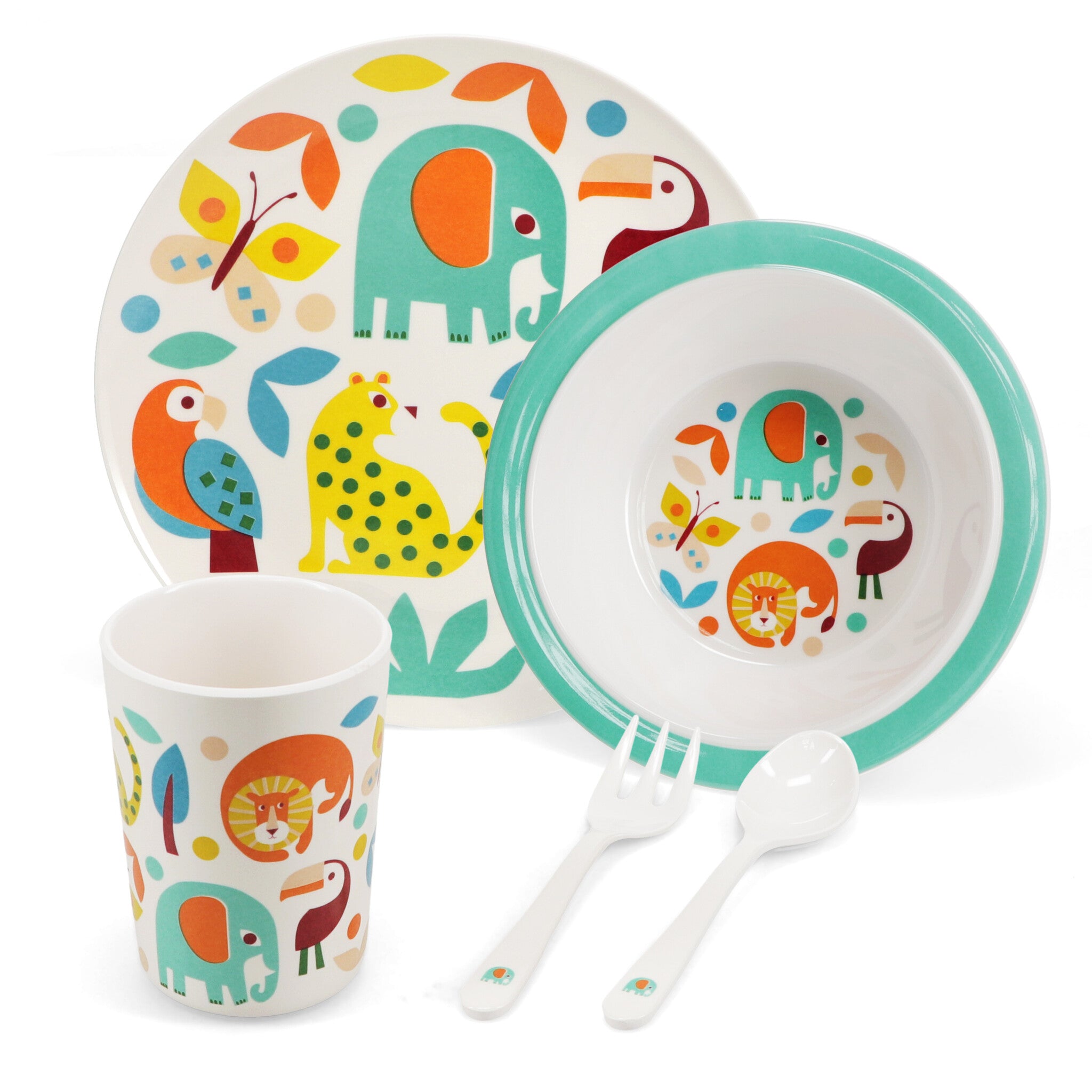 5-delig Kinderservies - Wild Wonders