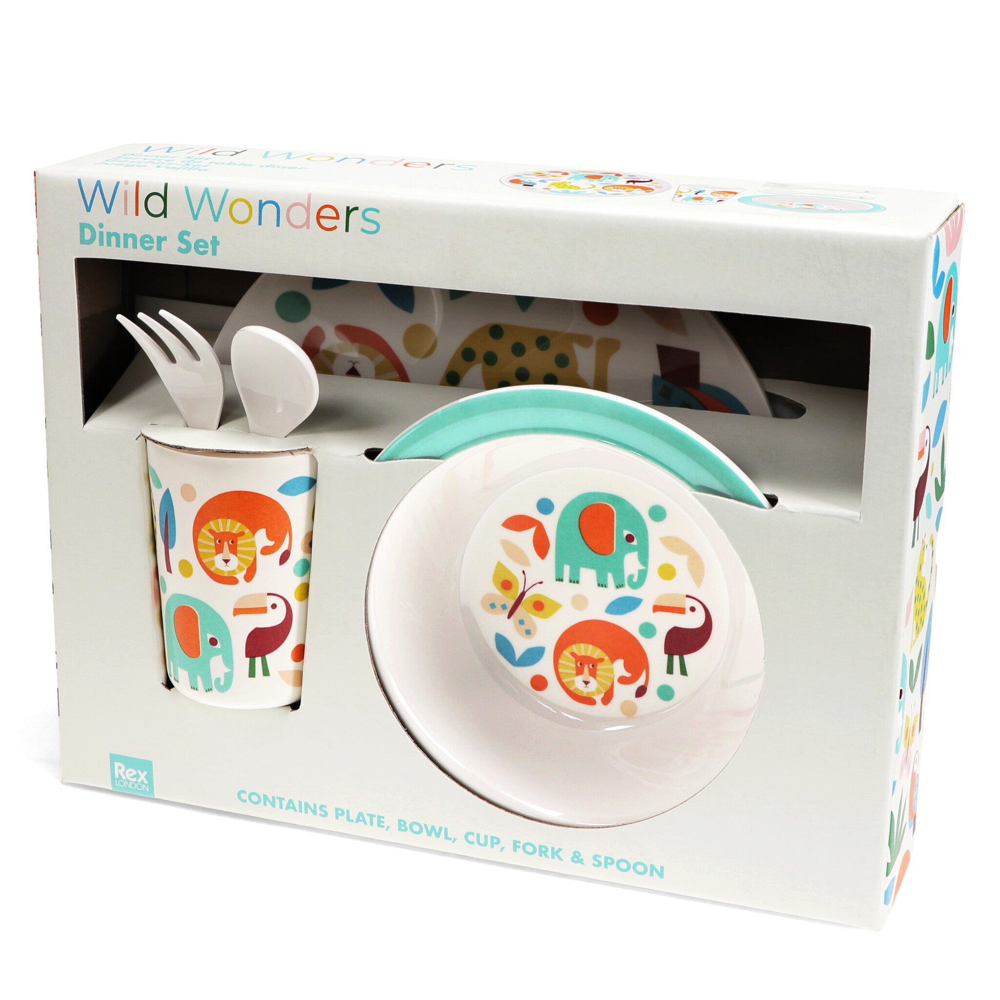 5-delig Kinderservies - Wild Wonders